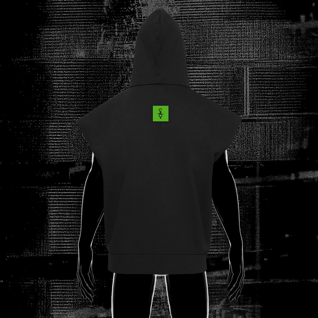 Techno Sleeveless Hoodie