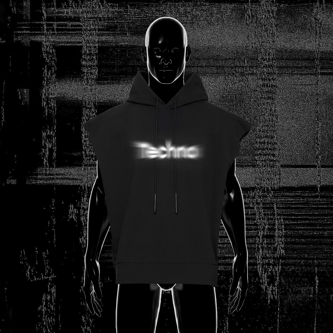 Techno Sleeveless Hoodie