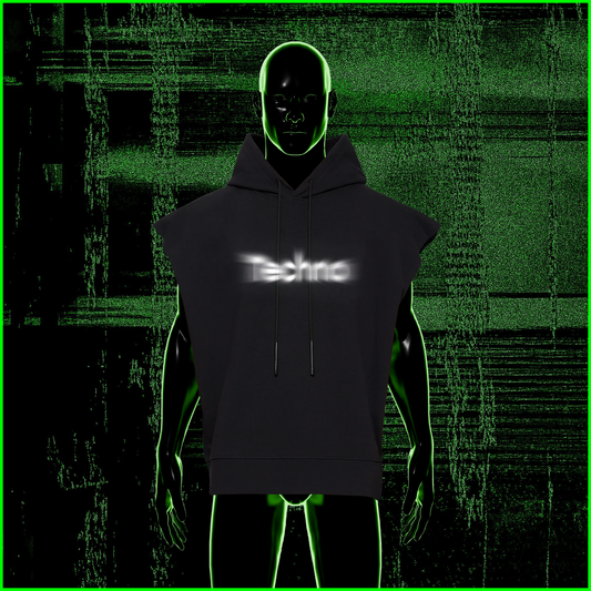 Techno Sleeveles Hoodie
